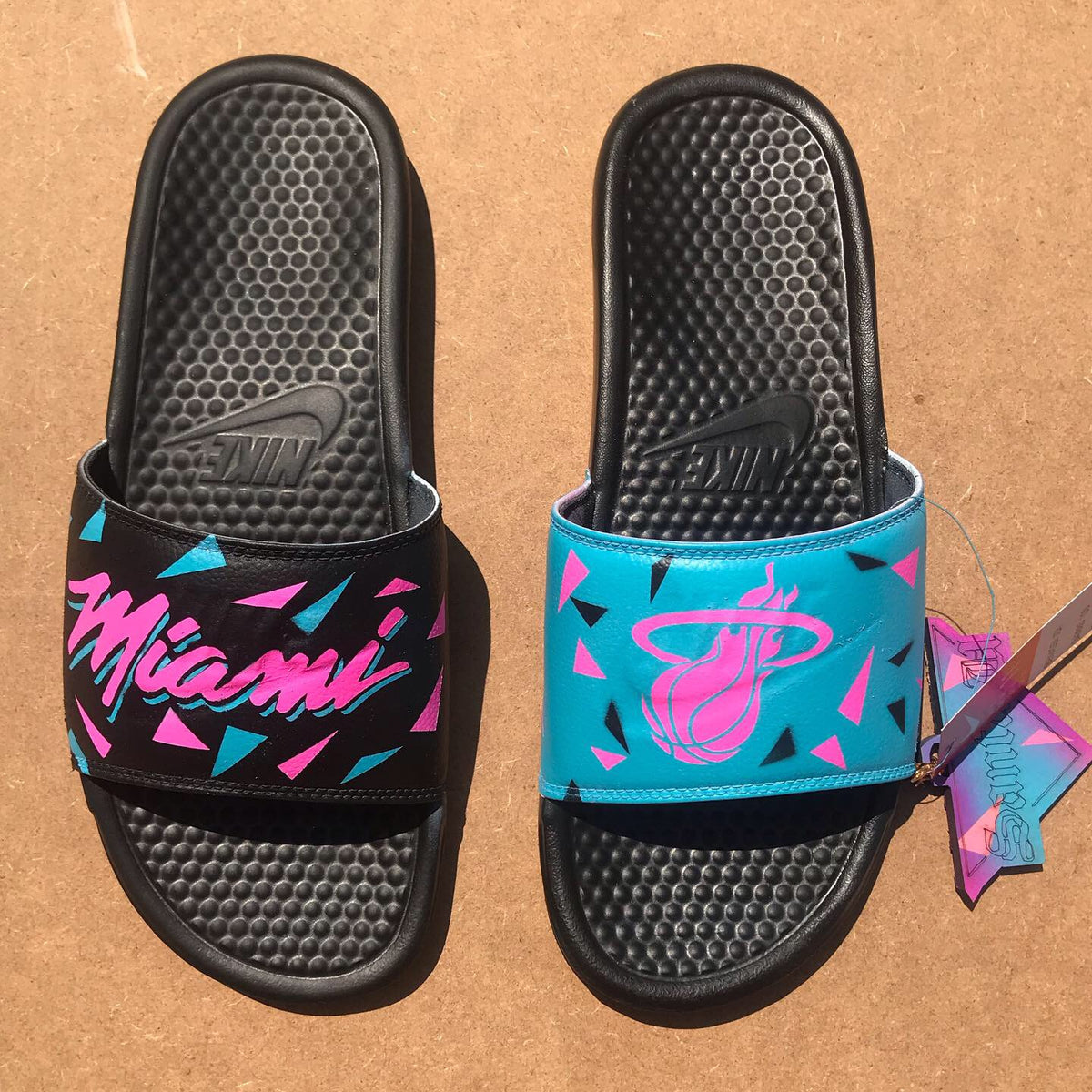 Nike benassi outlet custom slides