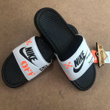 "Off-White" Custom - Nike Slides