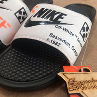 "Off-White" Custom - Nike Slides