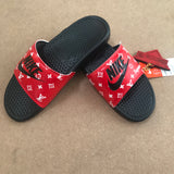 LV Supreme Custom - Nike Slides